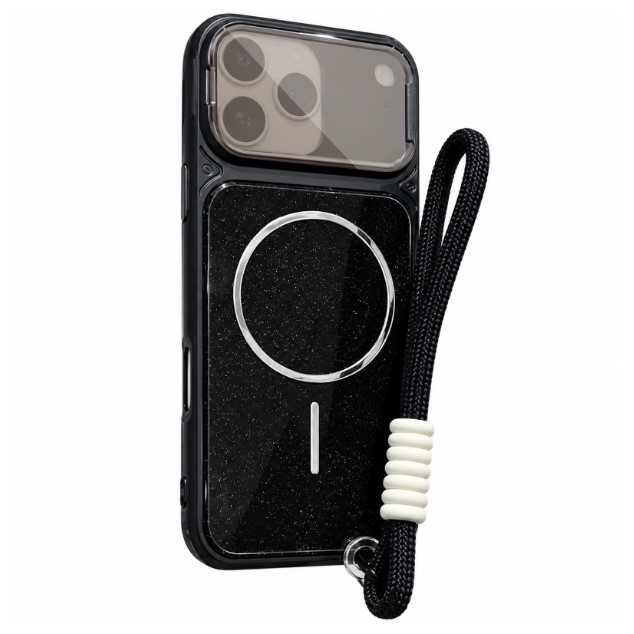 Чохол Pacific with Magnetic Fit and straps для iPhone 17 Pro / 18 Pro  чорний-0