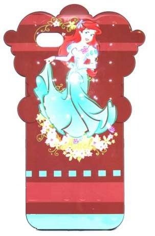Накладка для  iPhone 4 Disney Mermaid Red-0