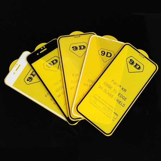 Захисне скло 9D Full Glue для Realme 5 Pro з чорною рамкою-0