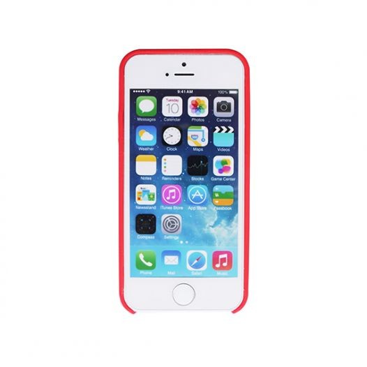 Накладка Silicone Case для iPhone 5/5S/SE (Red)-1