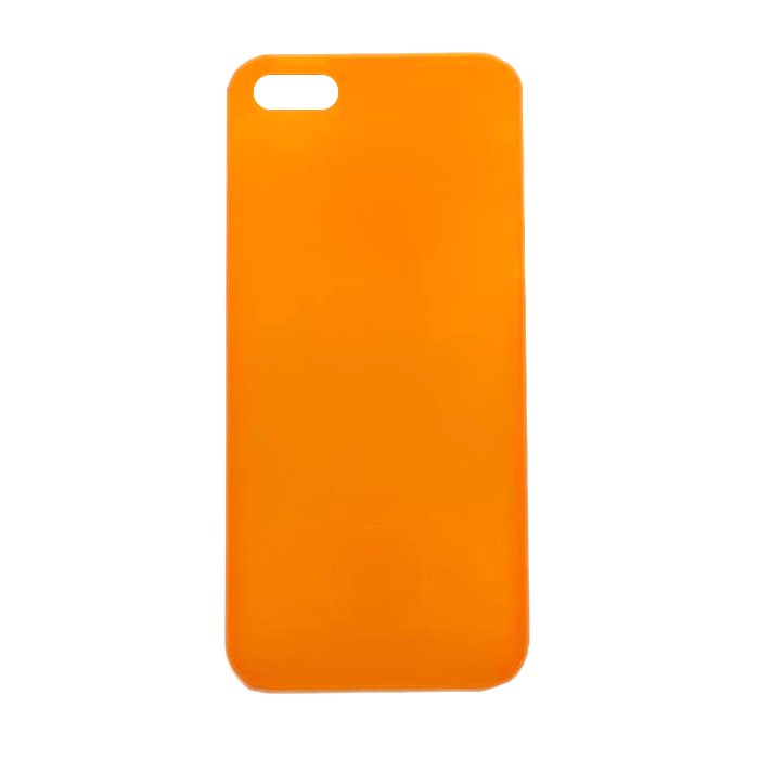 Накладка GLOSSY для iPhone 5/5s помаранчева 0,2mm-0