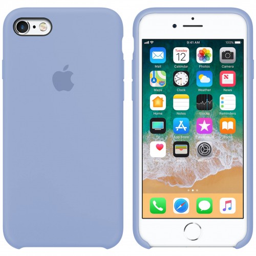 Накладка Silicone Case для iPhone 5/5S/SE (Lilac cream)-0