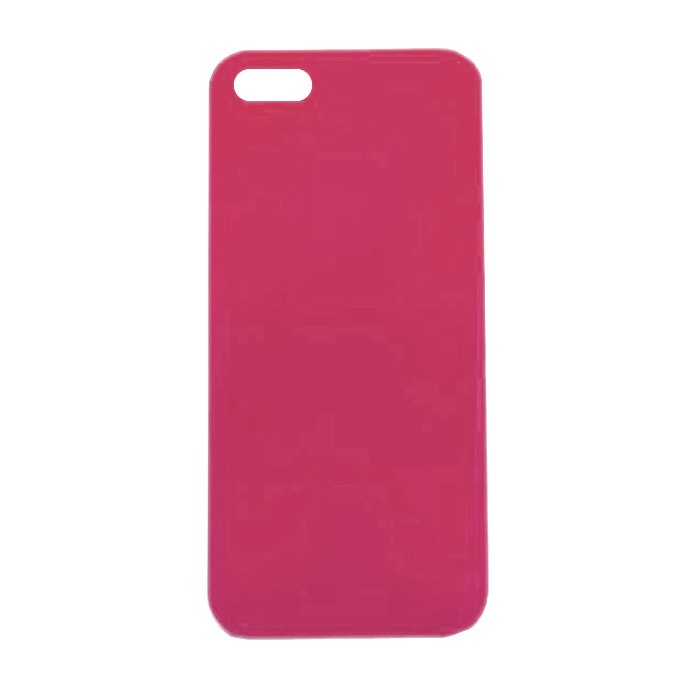 Накладка GLOSSY для iPhone 5c рожева 0,2mm-0