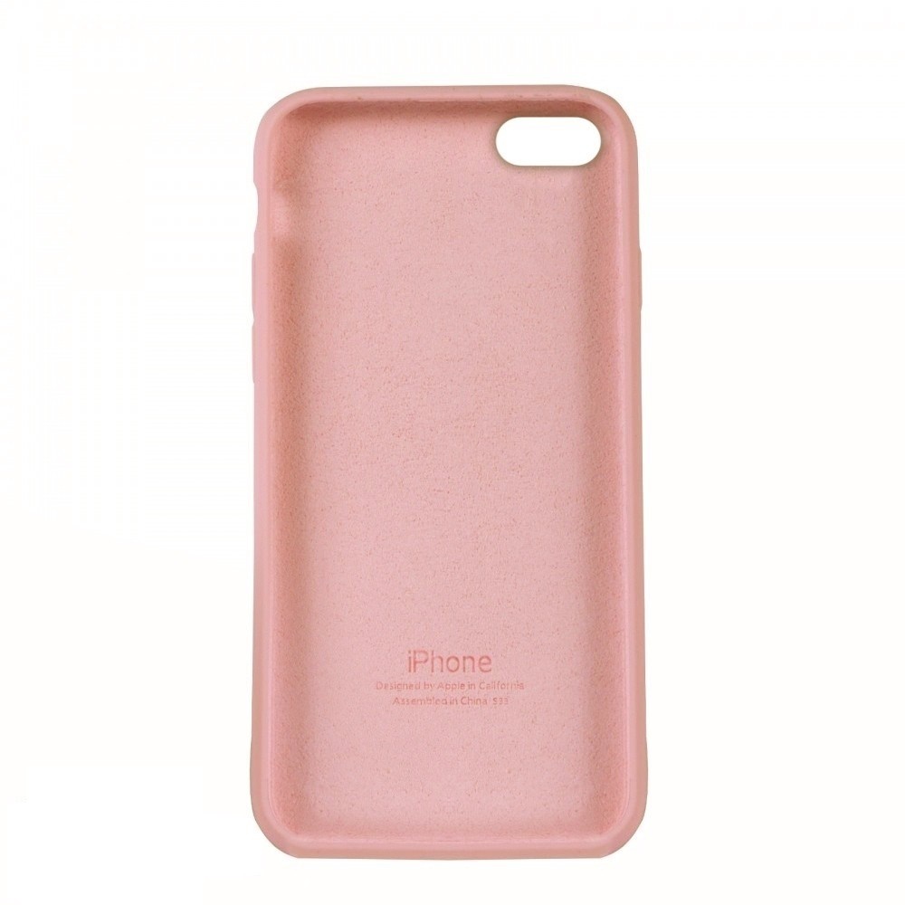 Silicone Case Full Protective (AA) для iPhone 6 Plus (Light Pink)-1