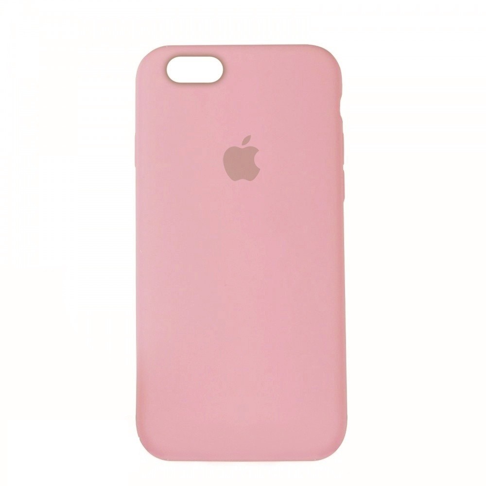 Silicone Case Full Protective (AA) для iPhone 6 Plus (Light Pink)-0