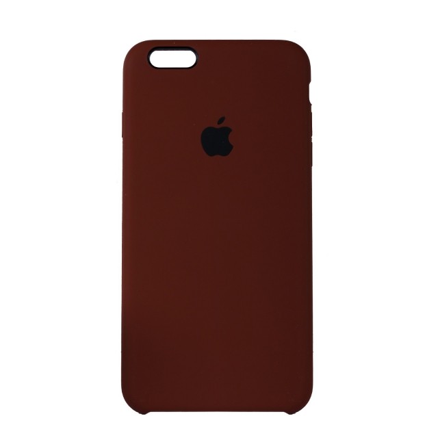 Silicone Case (AA) для iPhone 6 Plus (Brown)-0