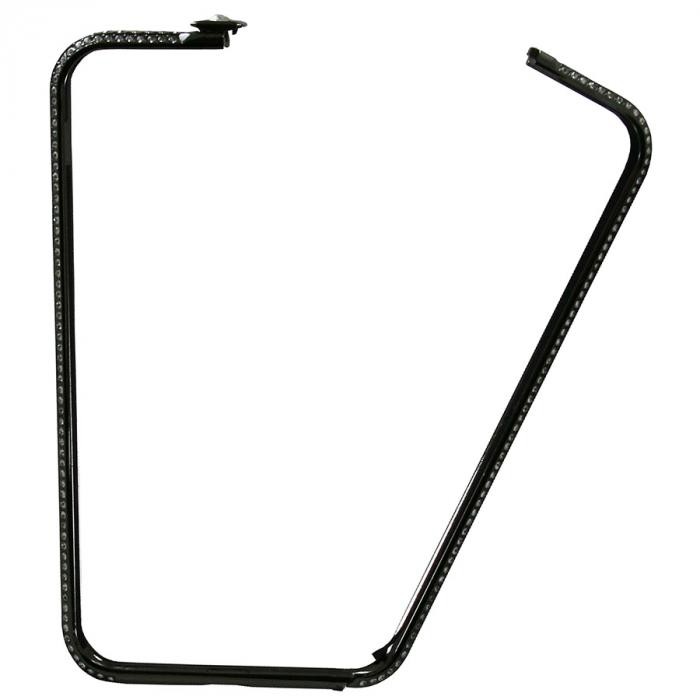 Бампер Metal Diamonds Flat SL iPhone X/XS (черный)-2