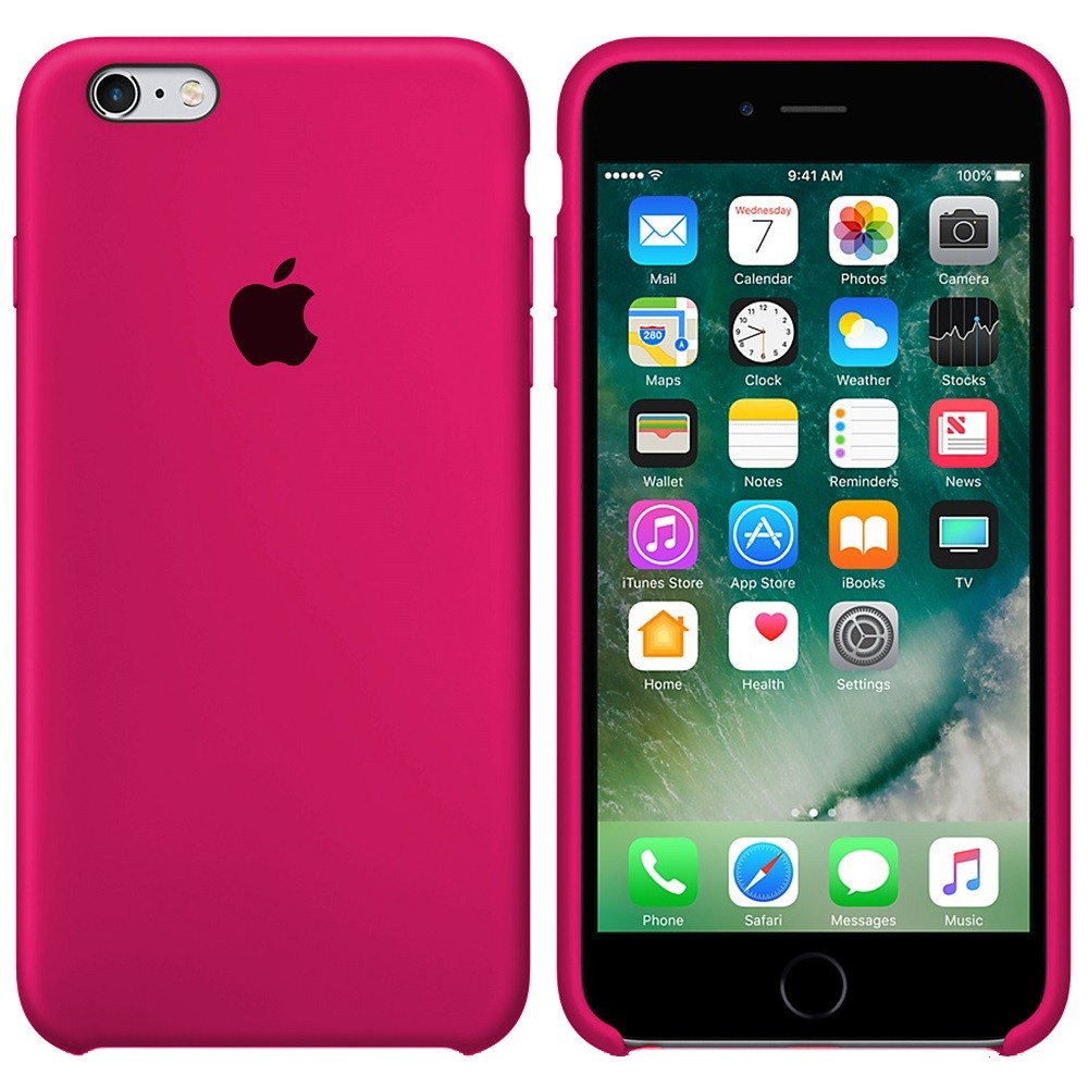 Silicone case для iPhone 7 Plus/8 Plus (47) hot pink-0