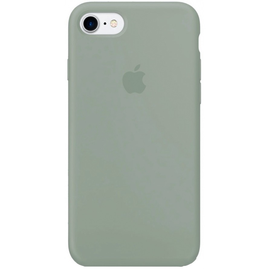Silicone Case Full Protective (AA) для iPhone 6/6s (Mist Blue)-0