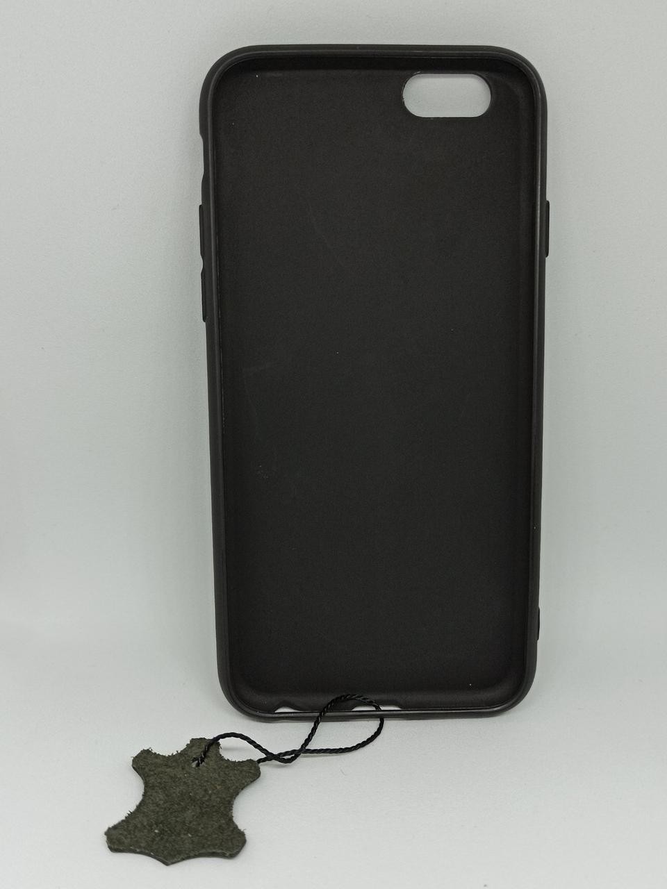 Накладка MAVIS для Iphone 6/6s шкіряна чорна-1