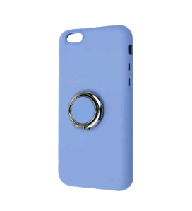 Silicone Cover With Ring для IPhone 6/6s  (Light Purple)-0
