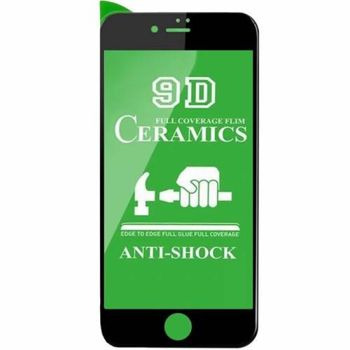 Гнучке скло Ceramic для iPhone 6G/6S глянцеве з чорною рамкою-0