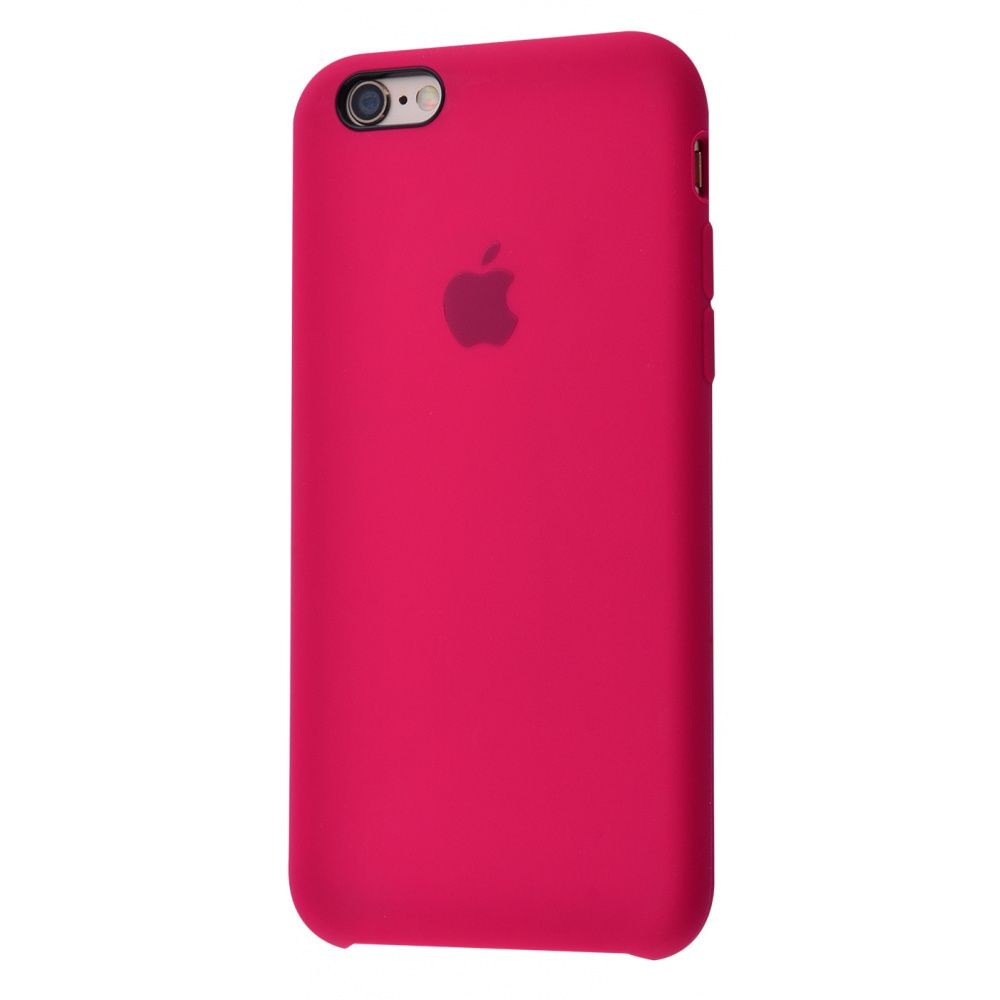 Silicone Case (AA) для iPhone 6 / 6s (Rose Red)-0