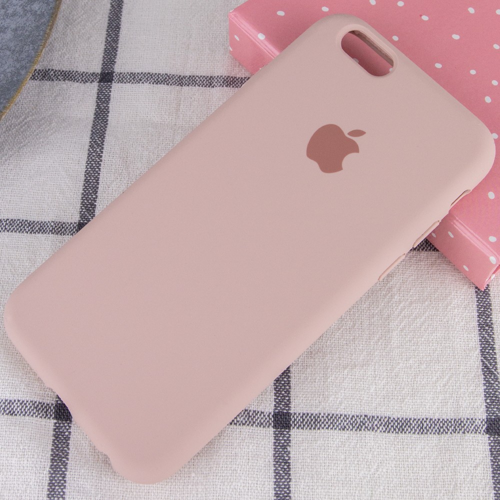 Silicone Case Full Protective (AA) для iPhone 6/6s (Pink Sand)-1