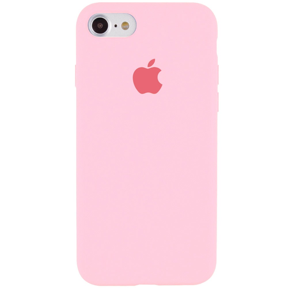 Silicone Case Full Protective (AA) для iPhone 6/6s (Light Pink)-0