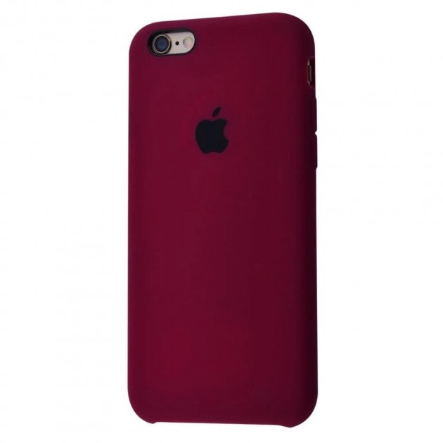 Silicone Case (AA) для iPhone 6/6s (Marsala)-0