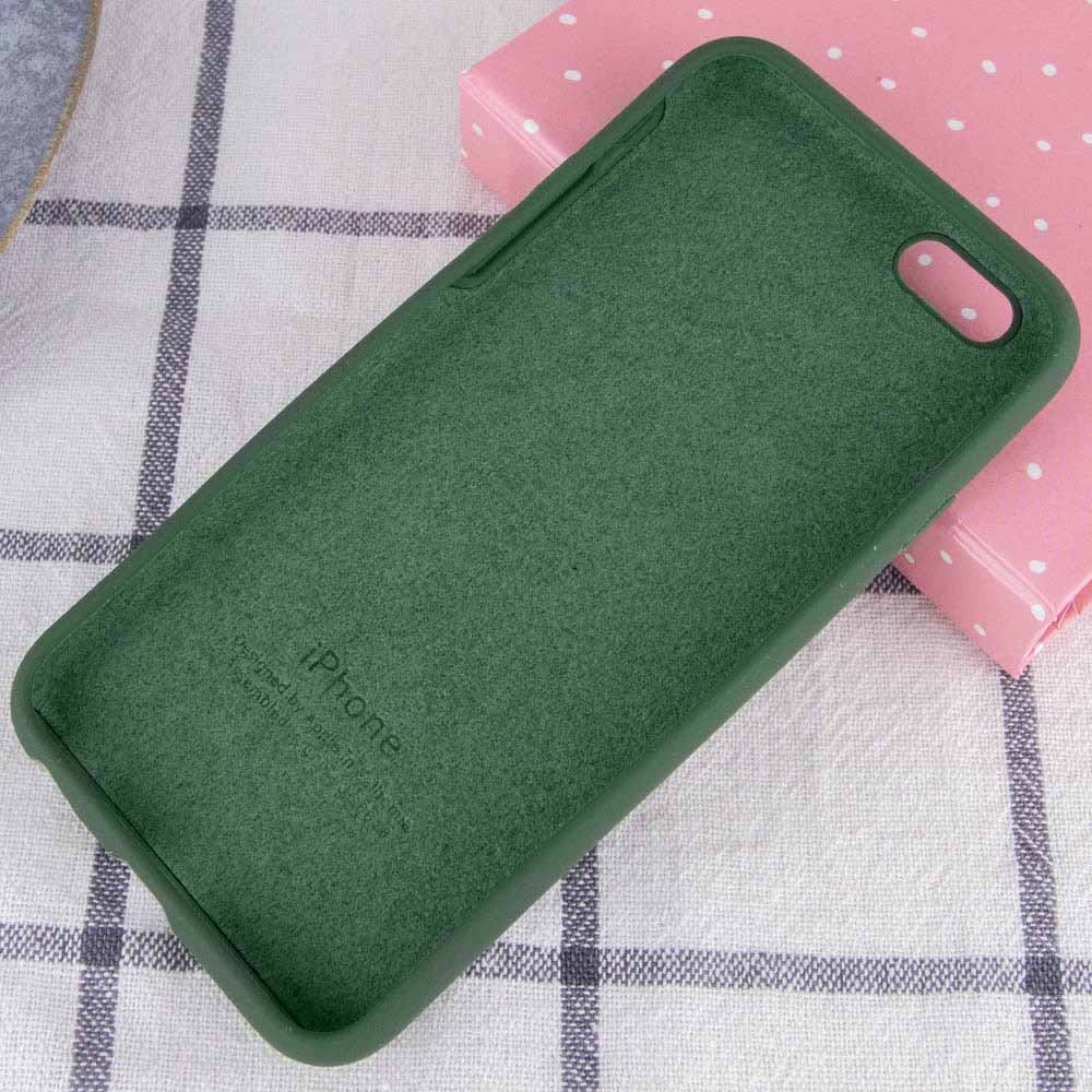 Silicone Case Full Protective (AA) для iPhone 7/8/SE (2020) (Army green)-2