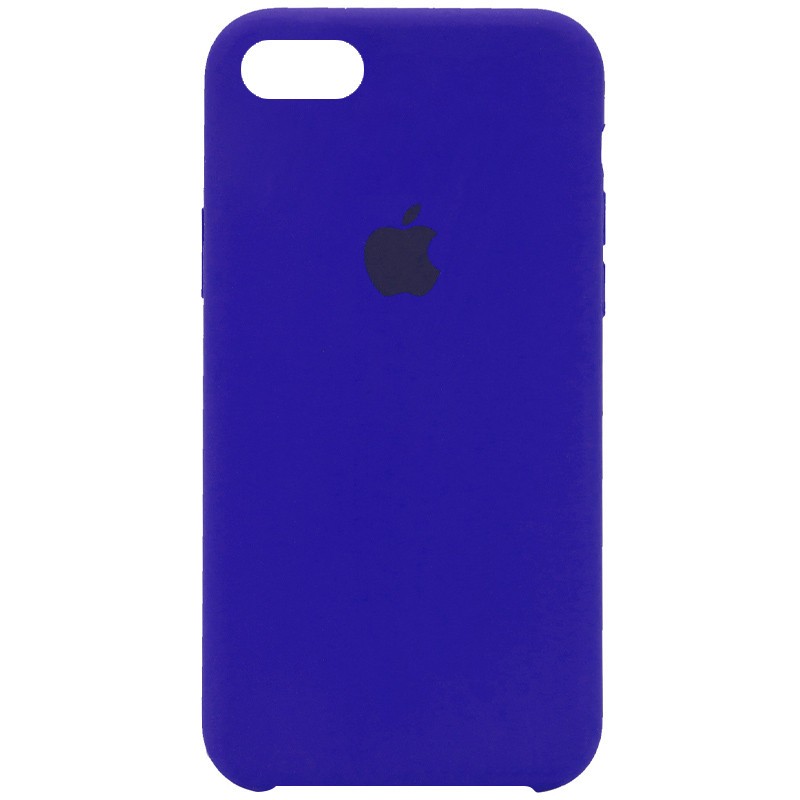 Silicone Case (AA) для iPhone 6/6s (Shiny Blue)-0