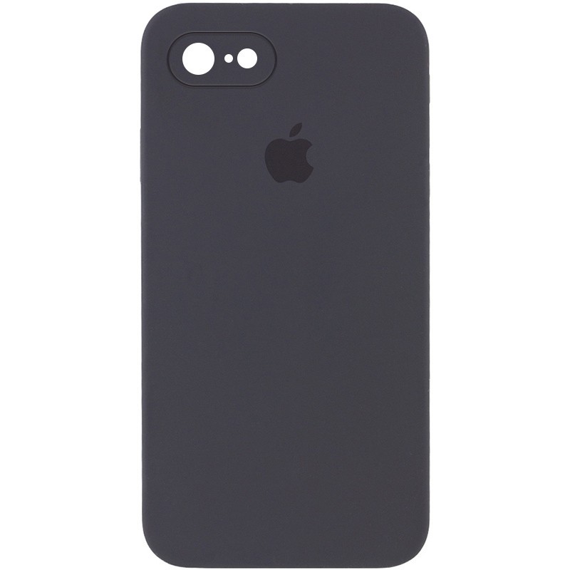 Silicone Case Square Full Camera Protective (AA) для iPhone 6/6s (Dark Gray)-0