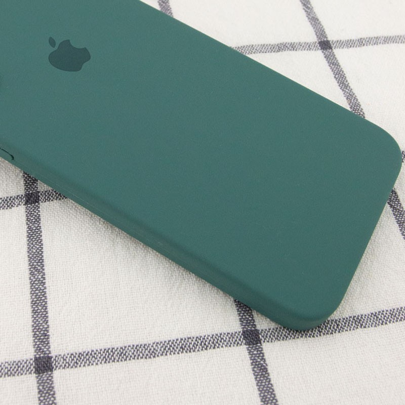Silicone Case Square Full Camera Protective (AA) для iPhone 6/6s (4.7") (Pine Green)-1