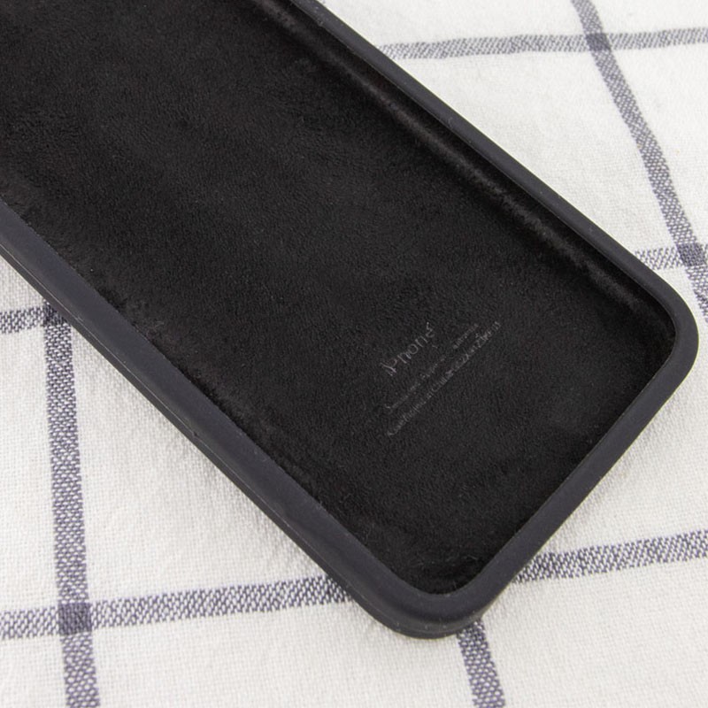Silicone Case Square Full Camera Protective (AA) для iPhone 6/6s  (Black)-1