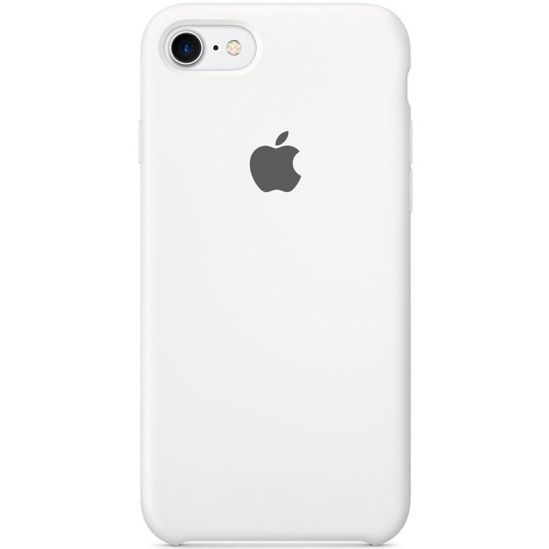 Silicone Case (AA) для iPhone 6/6s (White)-0