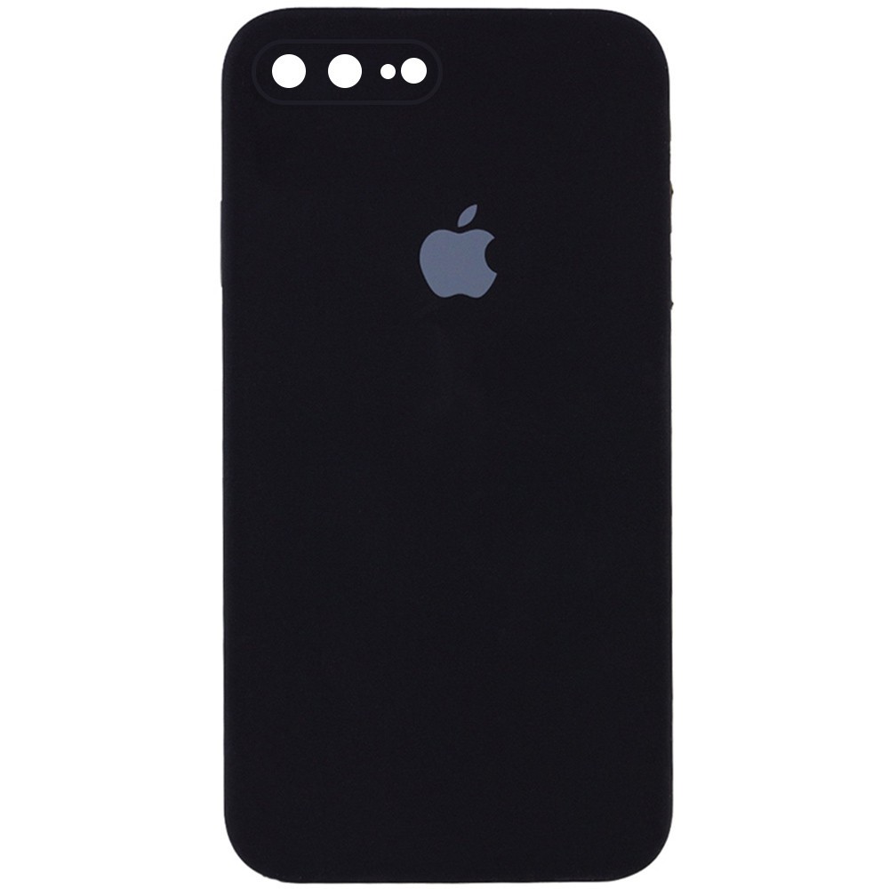 Silicone Case Square Full Camera Protective (AA) для iPhone 7 plus/8 plus (5.5") (Black)-0