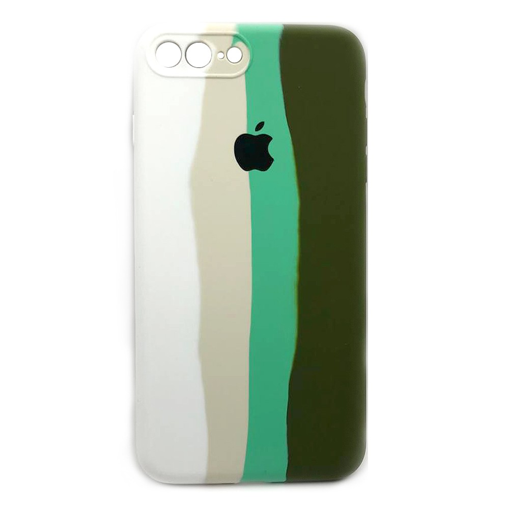Rainbow Silicone Case iPhone 7 Plus/8 Plus (Light Green)-0