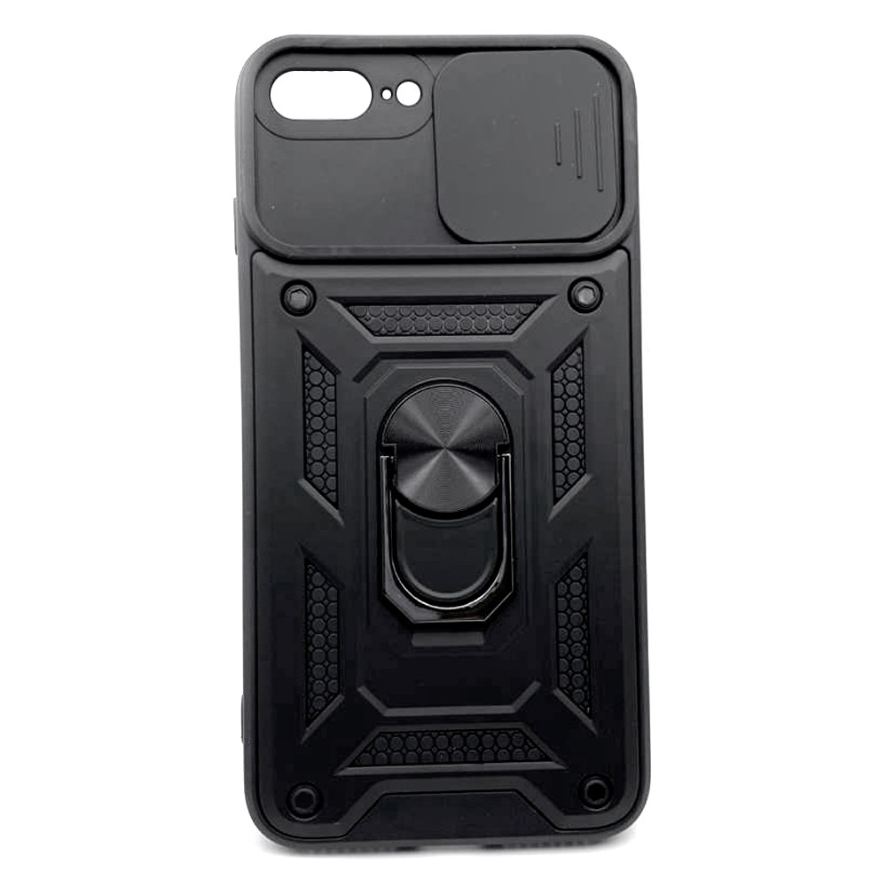 Чохол Camshield з кільцем і захистом камери для Iphone 7 Plus/8 Plus Чорний-0