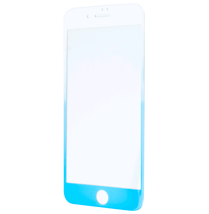 Захисне скло Rubber 3D для iPhone 7 Plus/8 Plus (Blue)-0