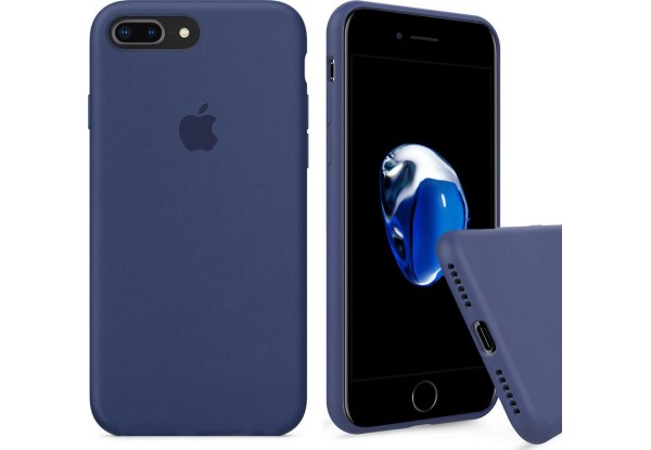 Silicone Case Full Size для iPhone 7 Plus/8 Plus Midnight Blue (49)-0
