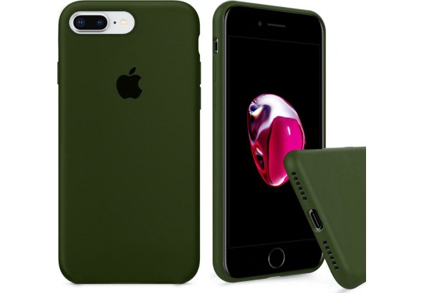 Silicone Case Full Size для iPhone 7 Plus/8 Plus Khaki-0