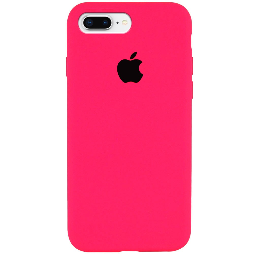 Silicone Case Full Protective (AA) для iPhone 7 plus / 8 plus (Barbie Pink)-0
