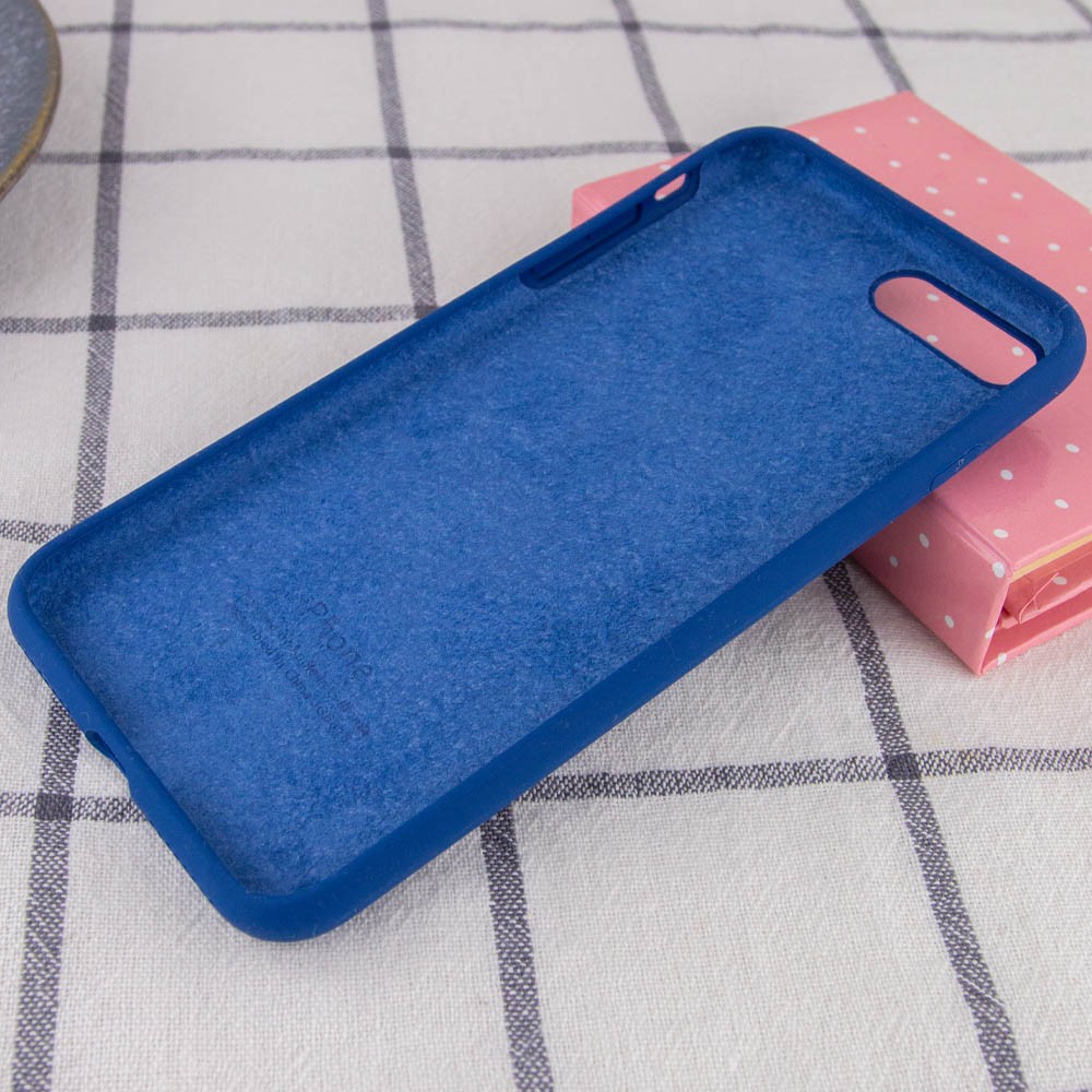 Silicone Case Full Protective (AA) для iPhone 7 plus / 8 plus (5.5") (Navy Blue)-2