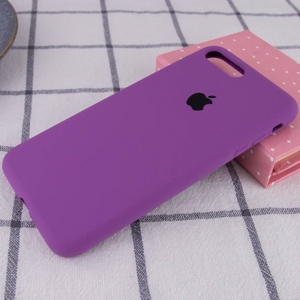 Silicone Case Full Protective (AA) для iPhone 7 plus / 8 plus (5.5") (Grape)-1