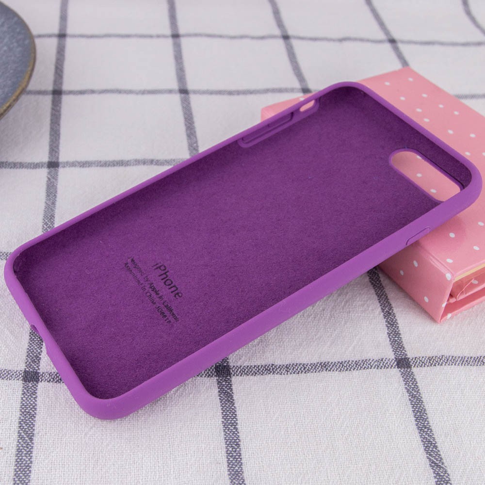 Silicone Case Full Protective (AA) для iPhone 7 plus / 8 plus (5.5") (Grape)-2