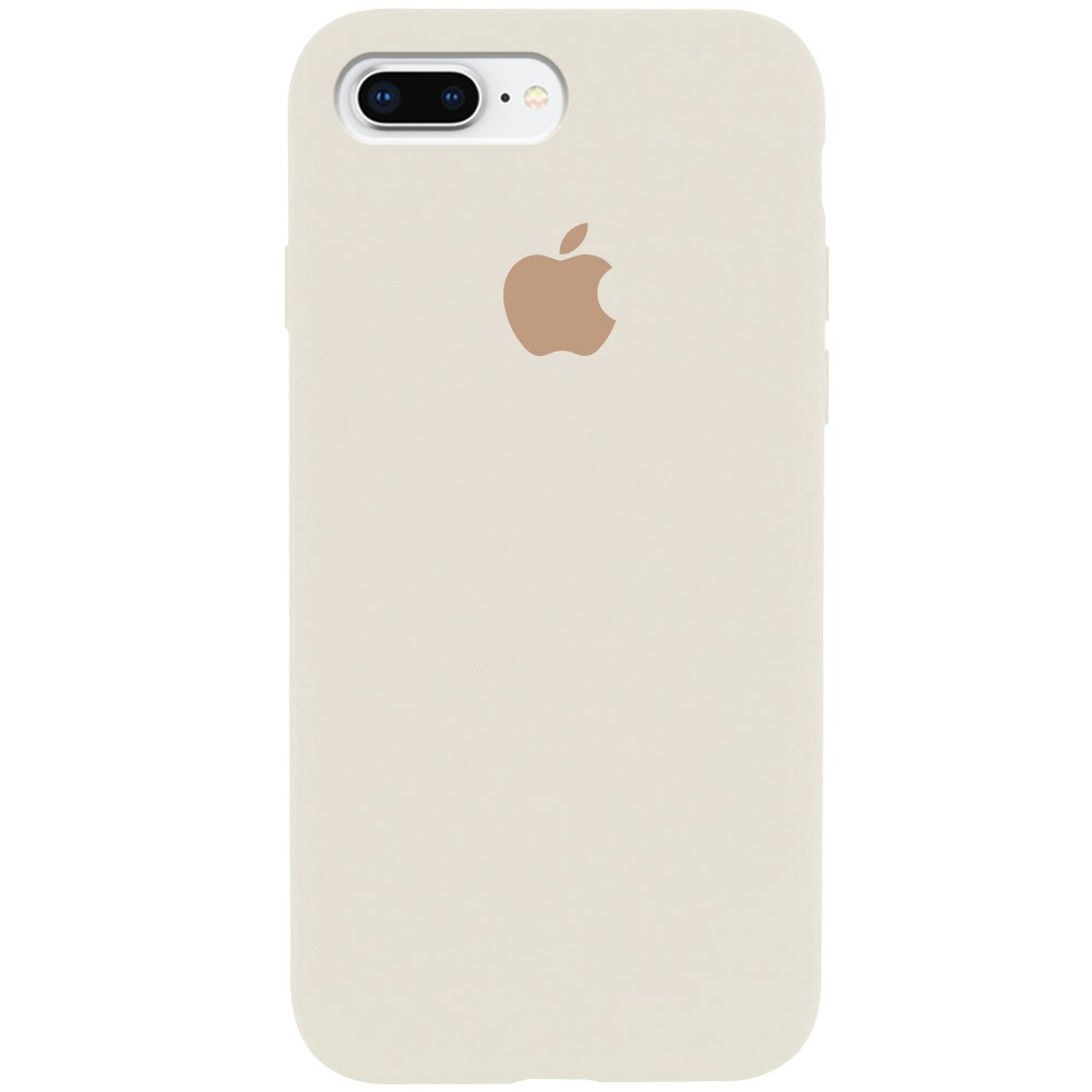 Silicone Case Full Protective (AA) для iPhone 7 plus / 8 plus (5.5") (Antique whitet)-0