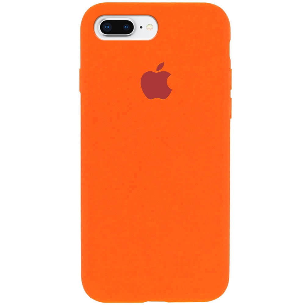 Silicone Case Full Protective (AA) для iPhone 7 plus / 8 plus (5.5") (Apricot)-0