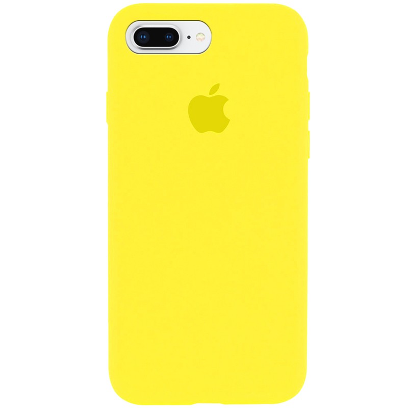 Silicone Case Full Protective (AA) для iPhone 7 plus / 8 plus (5.5") (Neon Yellow)-0
