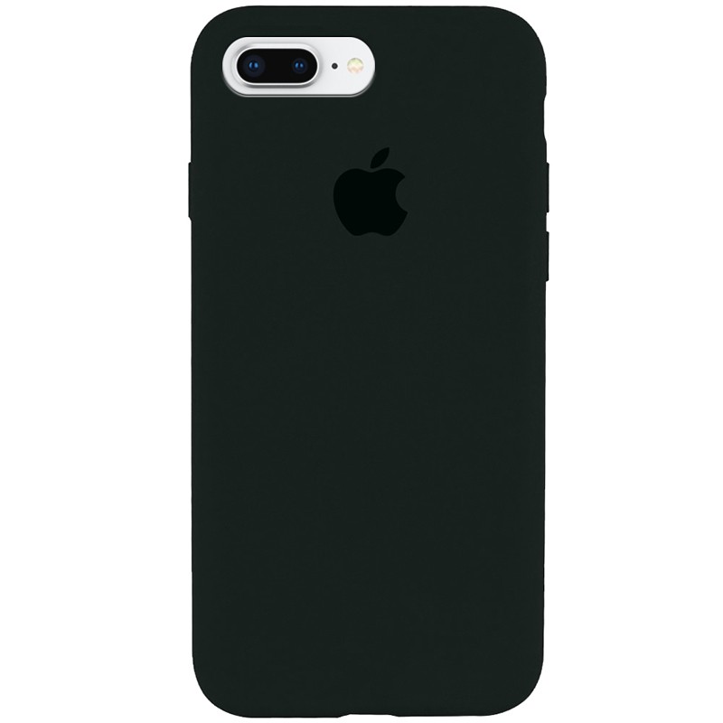 Silicone Case Full Protective (AA) для iPhone 7 plus / 8 plus (5.5") (Black Green)-0
