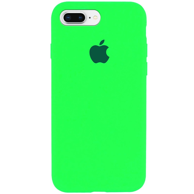 Silicone Case Full Protective (AA) для iPhone 7 plus / 8 plus (5.5") (Neon Green)-0
