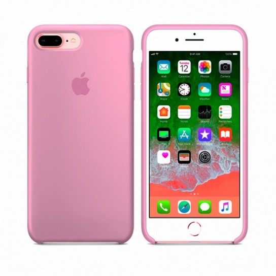 Silicone Case (AA) для iPhone 7 plus / 8 plus (5.5") (Pink)-0