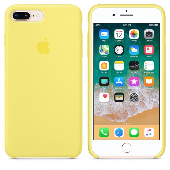 Silicone Case (AA) для iPhone 7 plus / 8 plus (5.5") (Yellow)-0