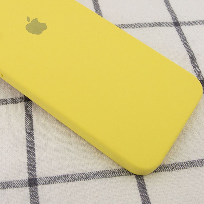 Silicone Case Square Full Camera Protective (AA) для iPhone 7 plus/8 plus (5.5") (Canary Yellow)-1