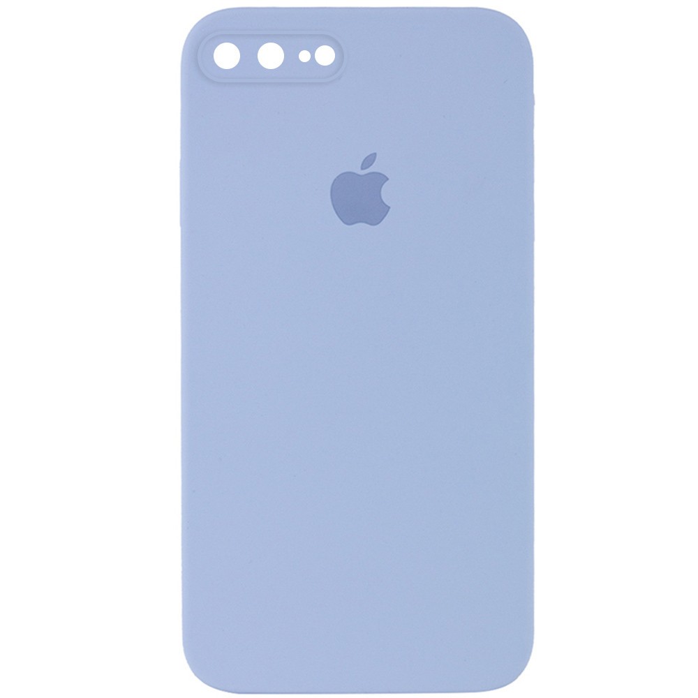 Silicone Case Square Full Camera Protective (AA) для iPhone 7 plus/8 plus (5.5") (Mist Blue)-0