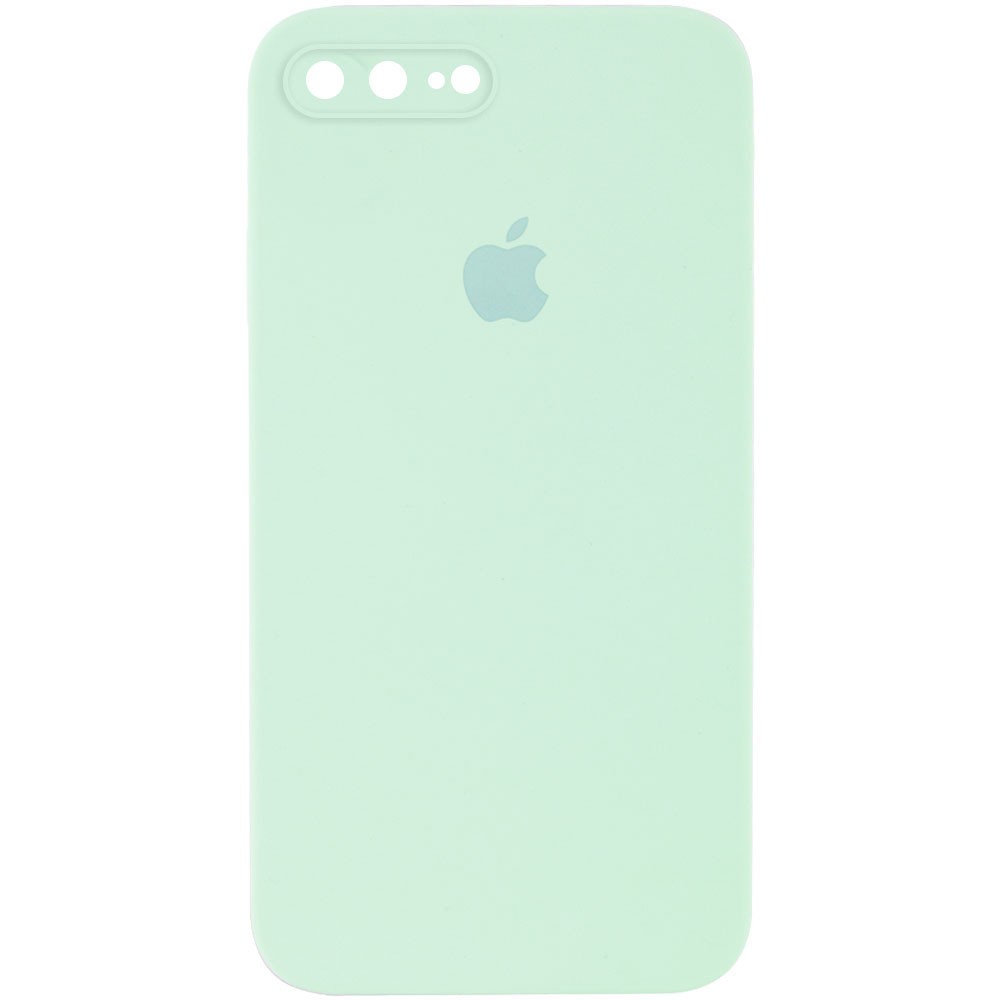 Silicone Case Square Full Camera Protective (AA) для iPhone 7 plus/8 plus (5.5") (Light Turquoise)-0