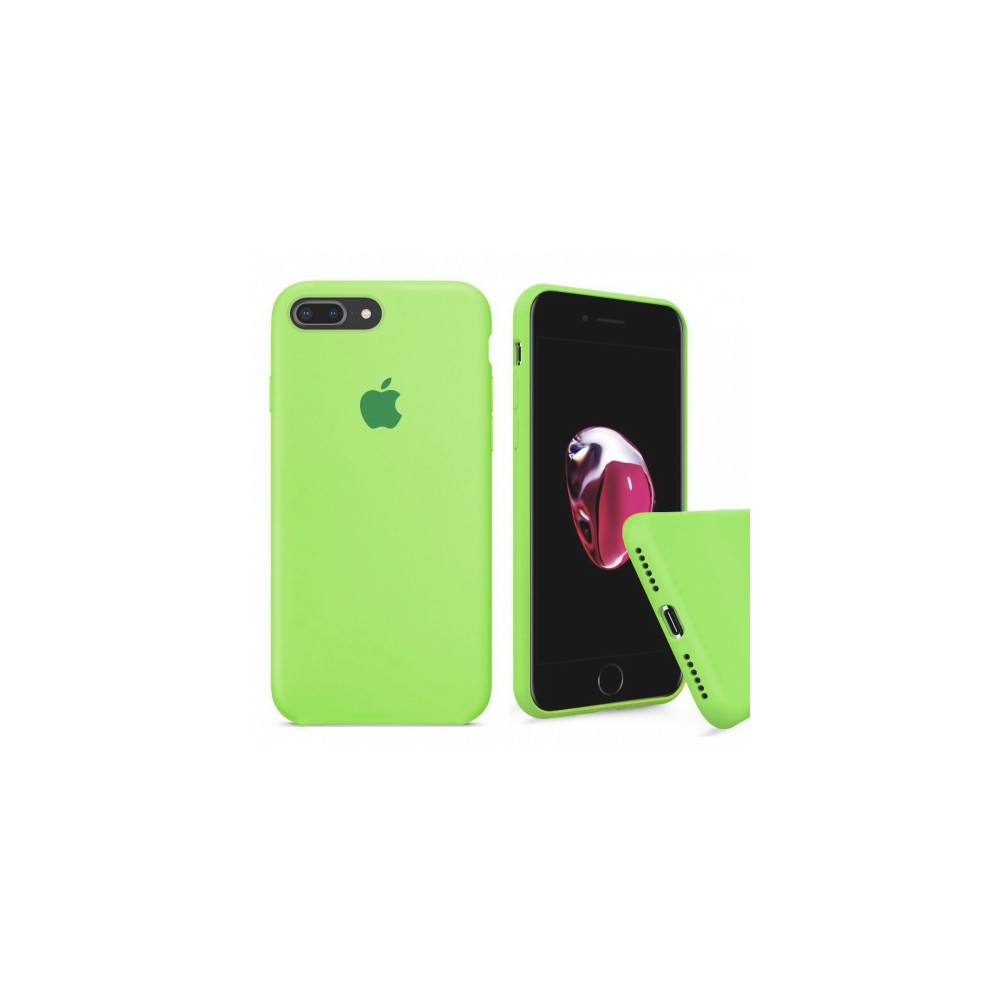 Silicone Case Full Protective (AA) для iPhone 7 plus / 8 plus (5.5") (Green)-0