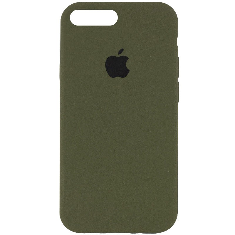 Silicone Case Full Protective (AA) для Phone 7/8/SE 2022 (Dark Olive)-0