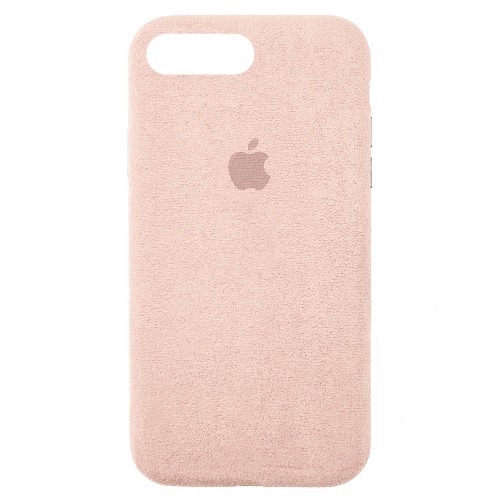 Накладка Alcantara для IPhone 7 Plus/8 Plus Рожева-0