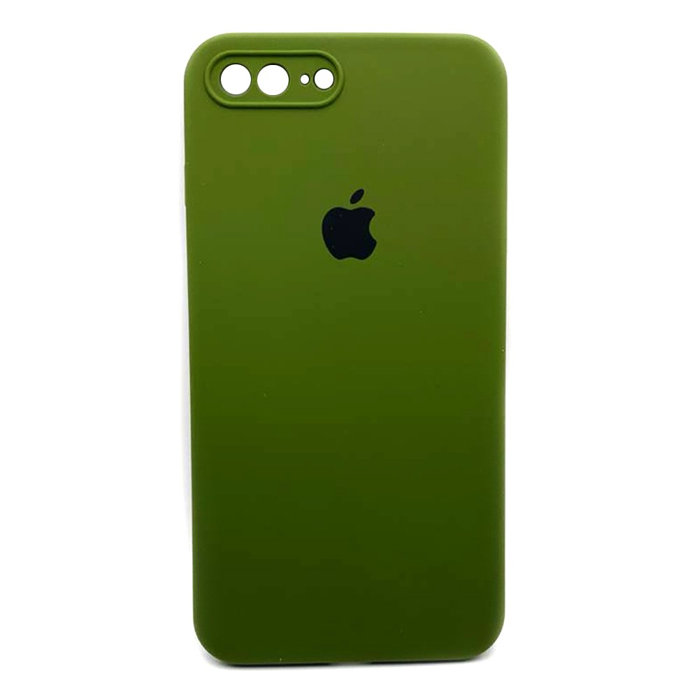 Silicone Case Square Full Camera Protective (AA) для iPhone 7 plus/8 plus (5.5") (Virid)-0